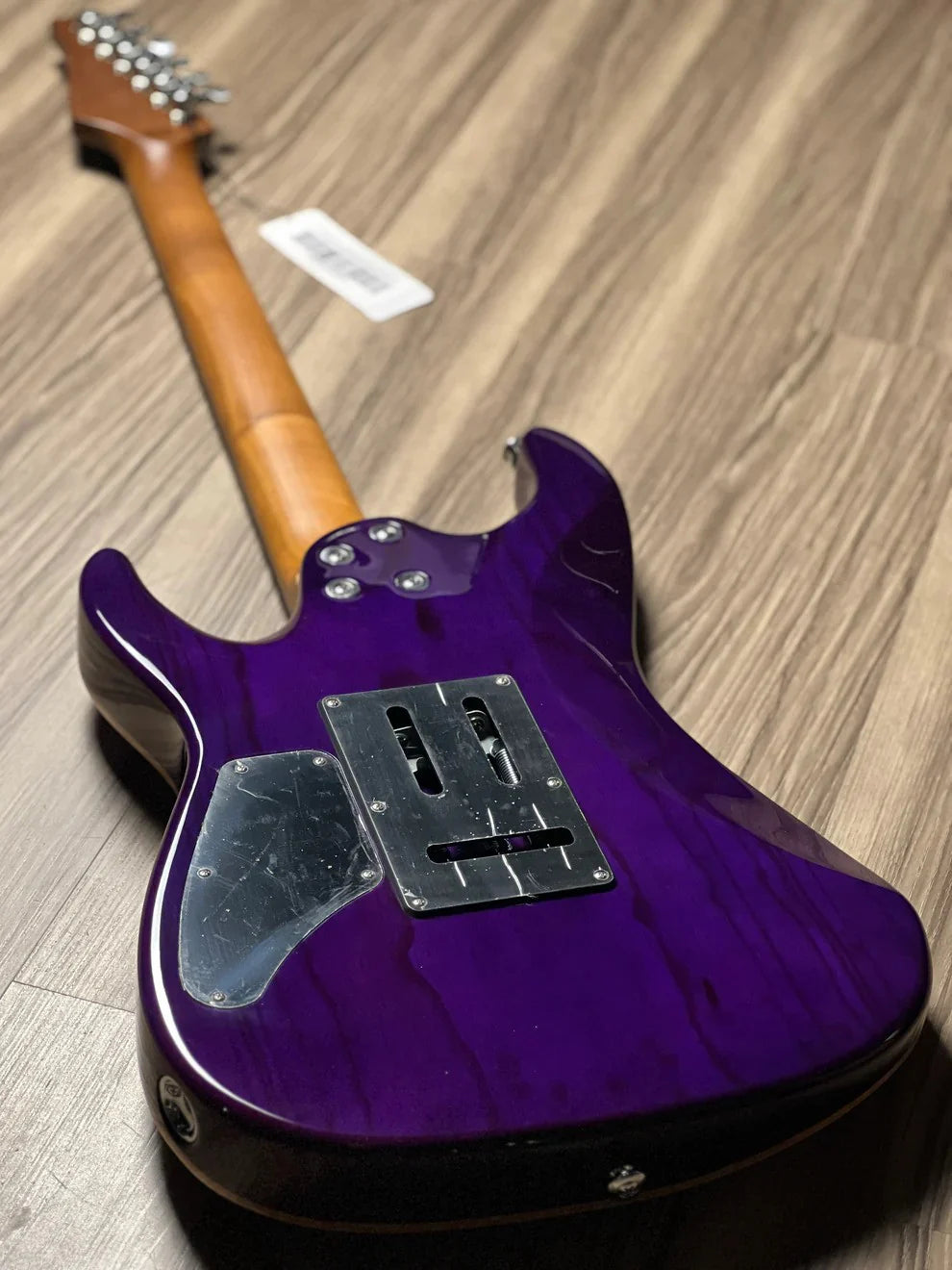 Soloking MS-1 Custom 24 HSS Quilt with Rosewood FB in Purple Wakesurf JESCAR